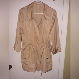 Zenergy by Chico's Tan Wind Breaker Size 3(XL)